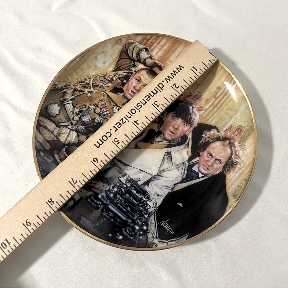 “The Three Stooges” 1993 Franklin Mint Fine Porcelain Plate # Z5783 EUC